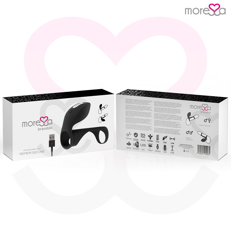 MORESSA - BRANDON VIBRATOR RING WITH COVER - NOCTURNA DESIRES
