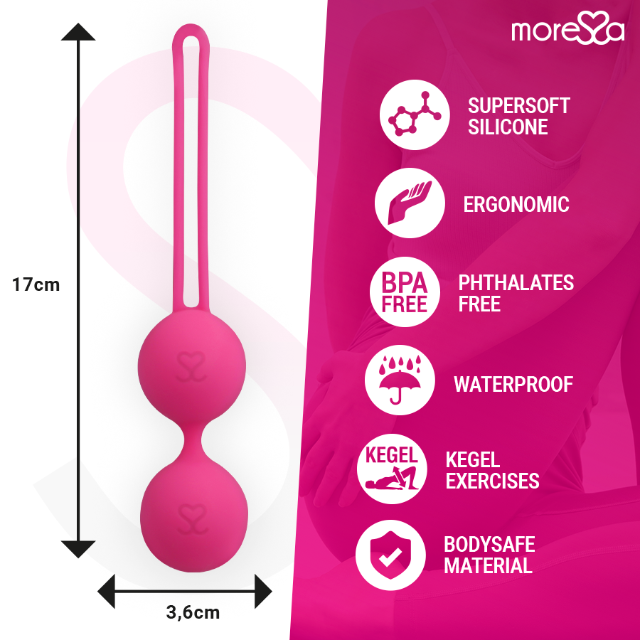 MORESSA - OSIAN THREE PREMIUM SILICONE PINK - NOCTURNA DESIRES