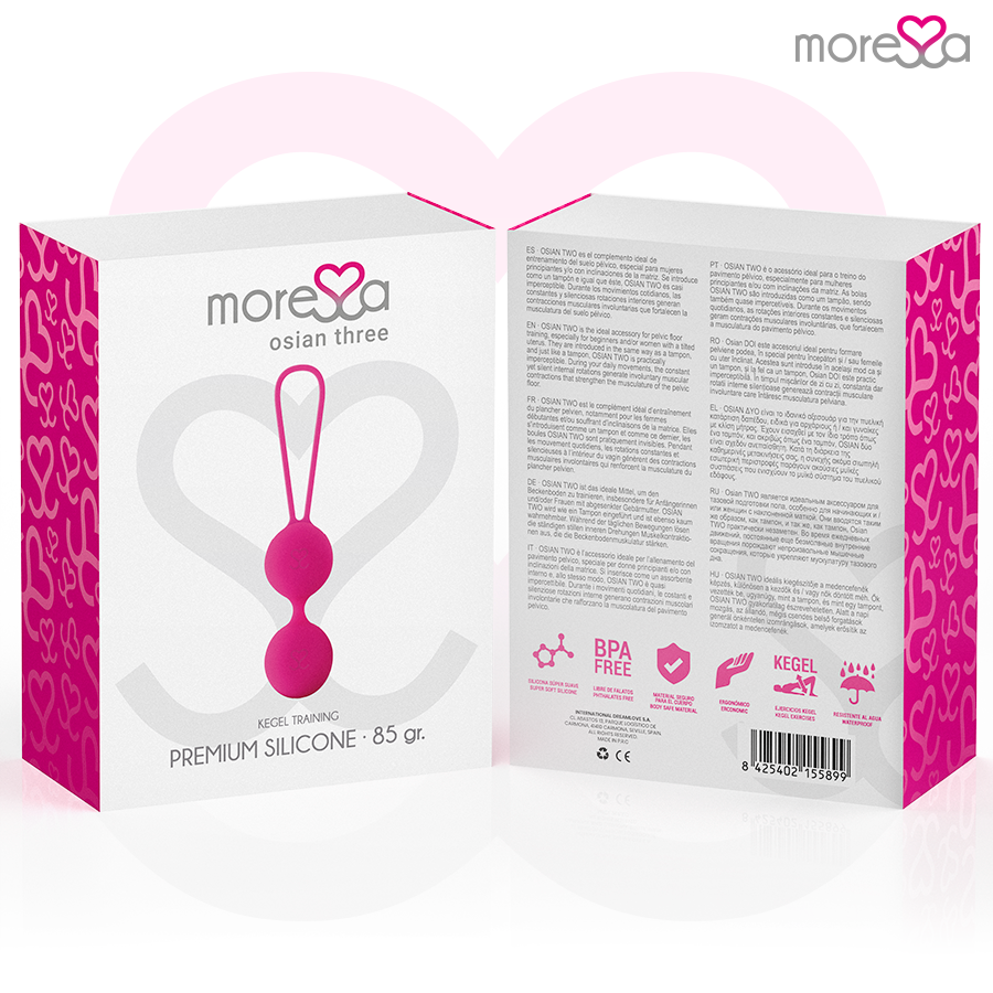 MORESSA - OSIAN THREE PREMIUM SILICONE PINK - NOCTURNA DESIRES
