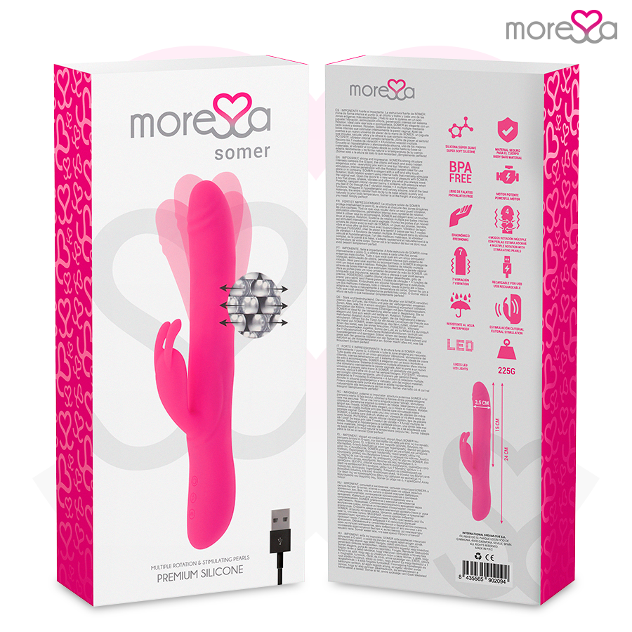 MORESSA - SOMER PREMIUM VIBRATOR WITH MULTIPLE ROTATION - NOCTURNA DESIRES