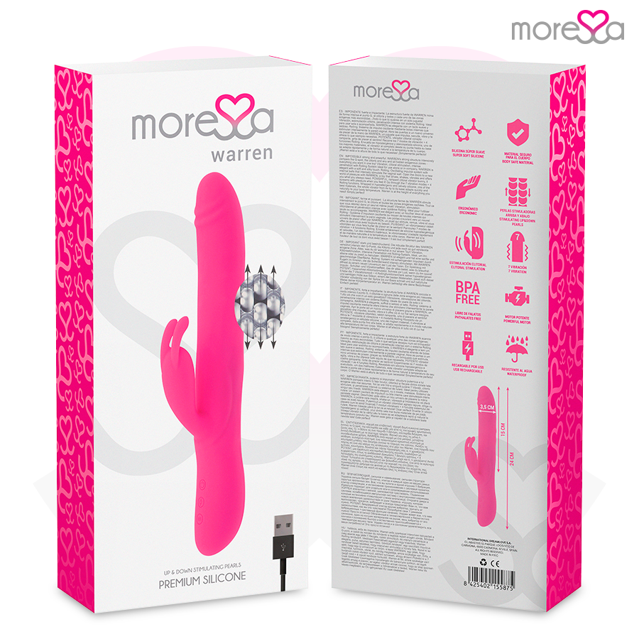 MORESSA - WARREN PREMIUM RECHARGEABLE SILICONE - NOCTURNA DESIRES