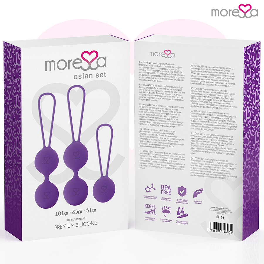 MORESSA - OSIAN SET PREMIUM LILAC SILICONE - NOCTURNA DESIRES