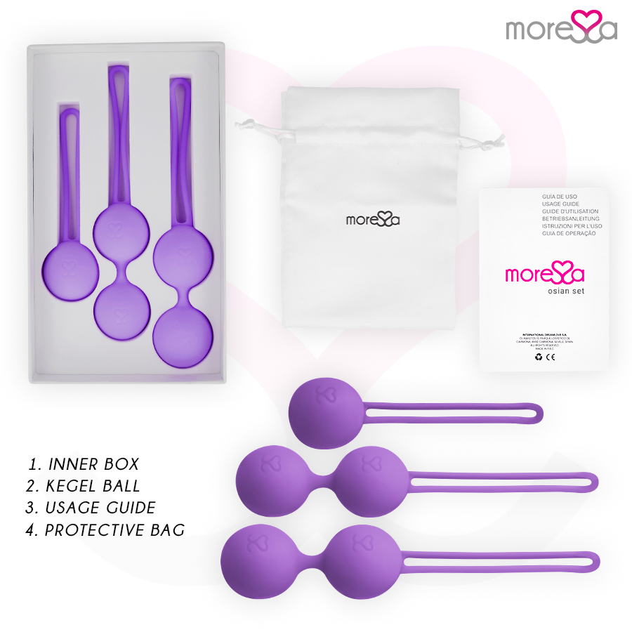 MORESSA - OSIAN SET PREMIUM LILAC SILICONE - NOCTURNA DESIRES