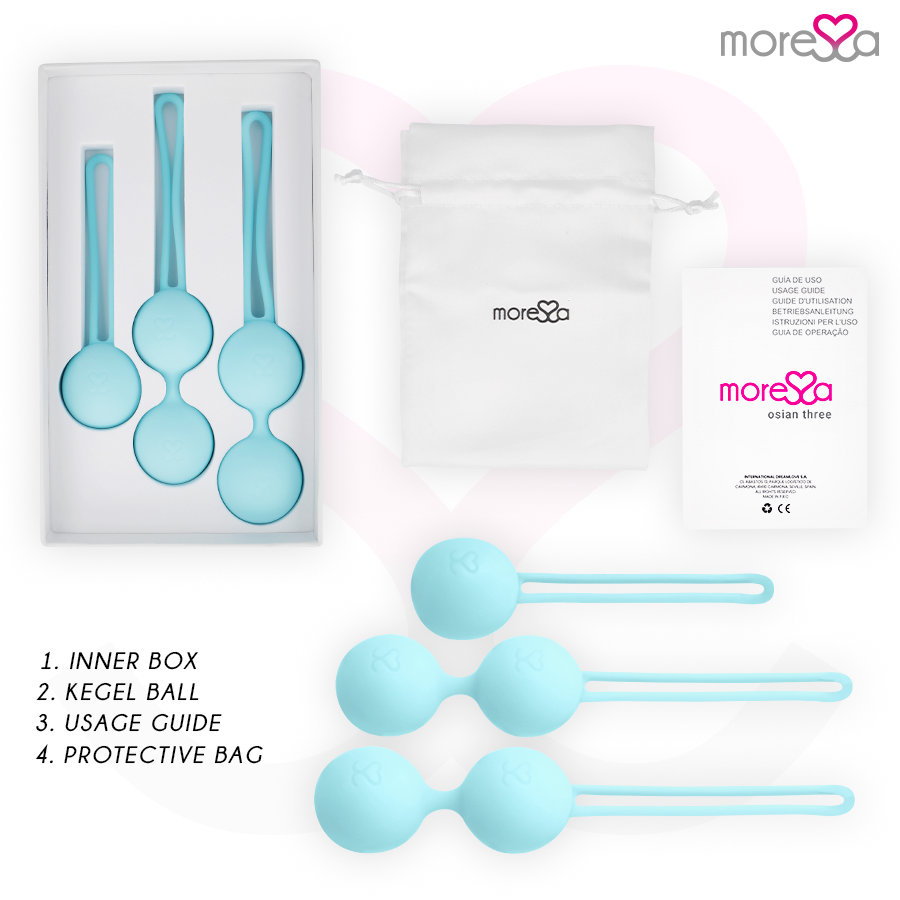MORESSA - OSIAN SET PREMIUM TURQUOISE SILICONE - NOCTURNA DESIRES