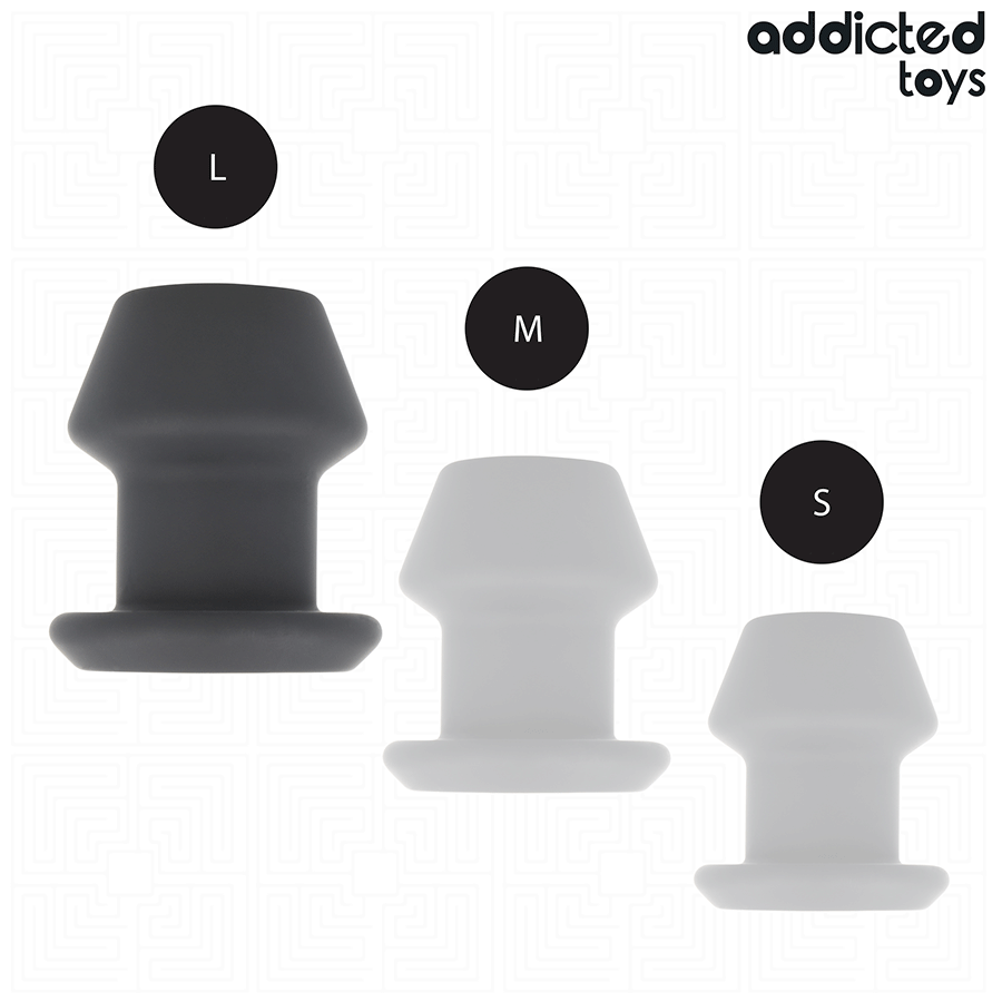 ADDICTED TOYS - EXTREME HOLLOW ANAL PLUG SILICONE SIZE L 10.4 CM - NOCTURNA DESIRES