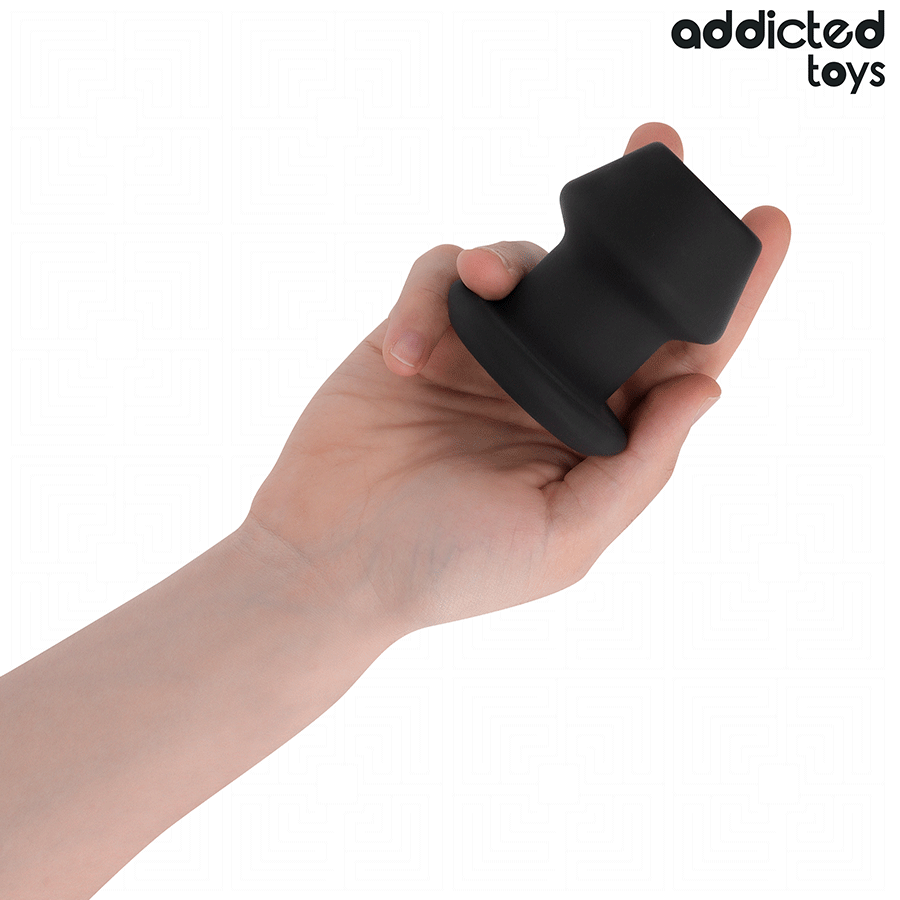 ADDICTED TOYS - EXTREME HOLLOW ANAL PLUG SILICONE SIZE S 7.5 CM - NOCTURNA DESIRES