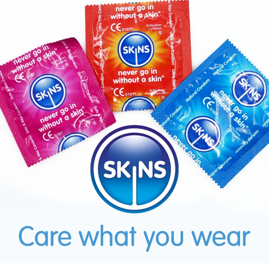 SKINS - ASSORTED PREMIUM CONDOMS PACK 16 - NOCTURNA DESIRES