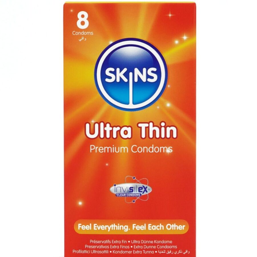 SKINS - ULTRA THIN PREMIUM CONDOMS PACK 8 - NOCTURNA DESIRES