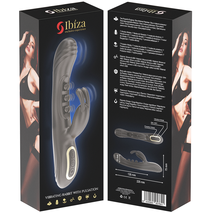 IBIZA - VIBRATING RABBIT WITH PULSATION - NOCTURNA DESIRES