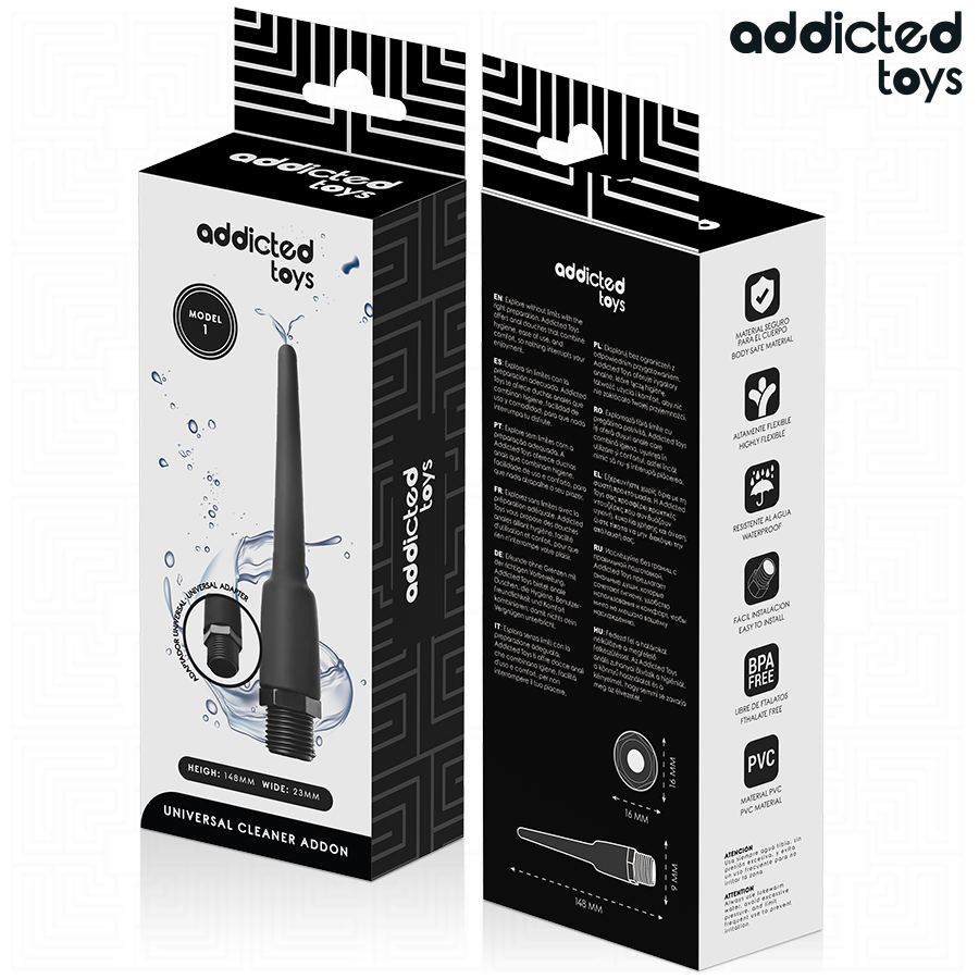ADDICTED TOYS - ANAL CLEANER WITH UNIVERSAL ADAPTER MODEL 1 - NOCTURNA DESIRES