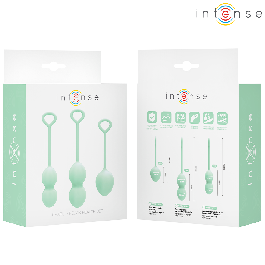 INTENSE - CHARLI KEGEL BALL KIT LIGHT JADE GREEN - NOCTURNA DESIRES