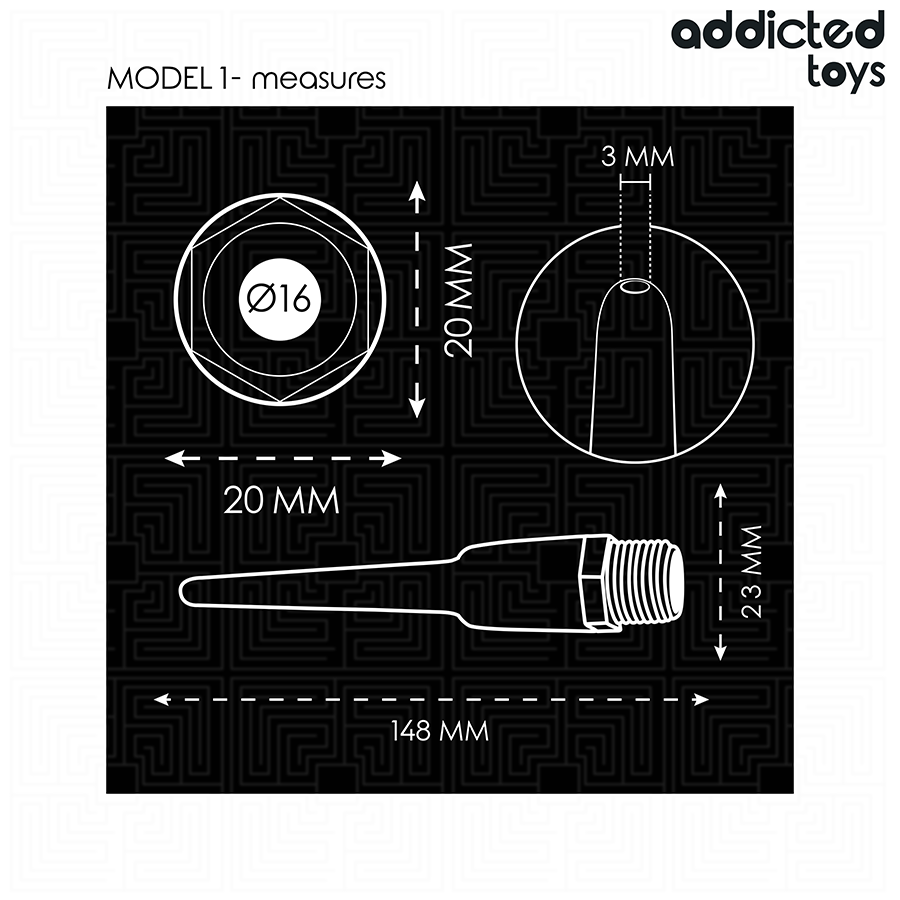 ADDICTED TOYS - ANAL CLEANER WITH UNIVERSAL ADAPTER MODEL 1 - NOCTURNA DESIRES