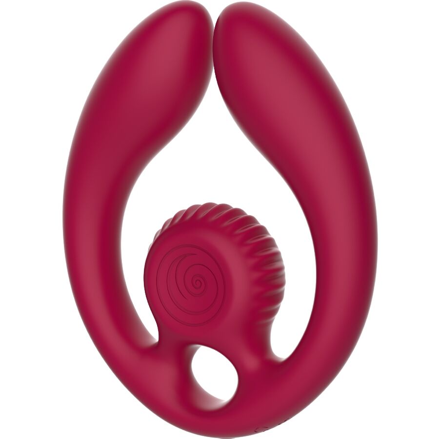 SNAIL VIBE - GIZI DUO COUPLES STIMULATOR REMOTE CONTROL BURGUNDY - NOCTURNA DESIRES