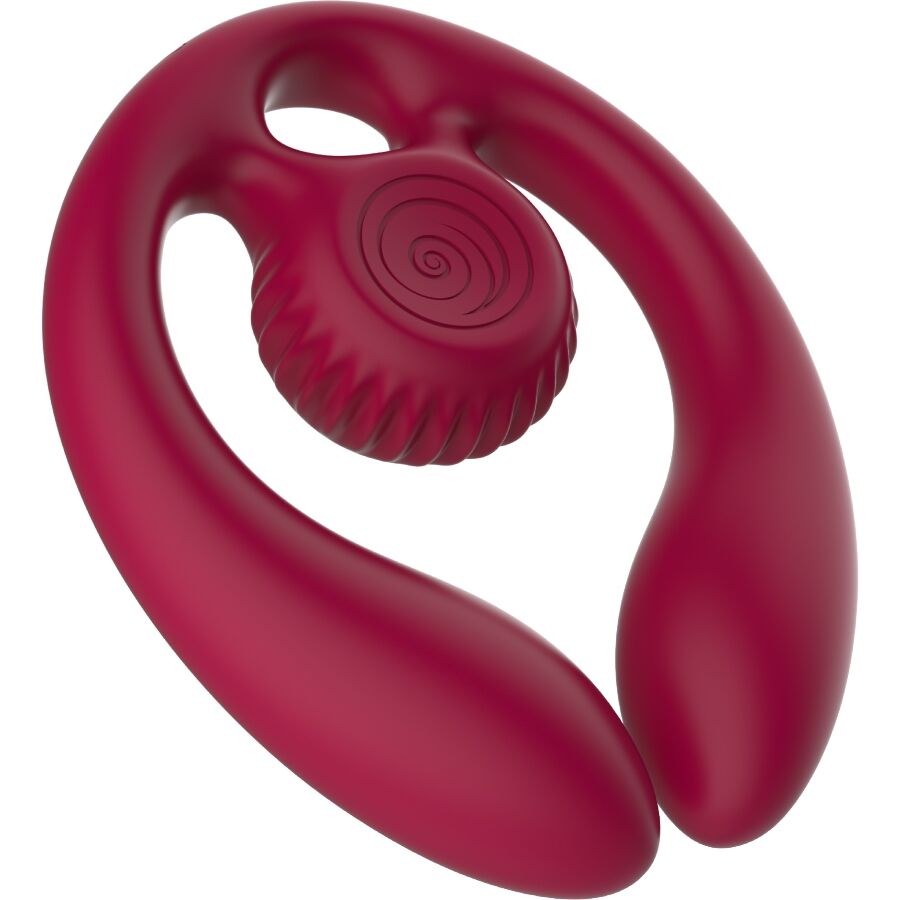 SNAIL VIBE - GIZI DUO COUPLES STIMULATOR REMOTE CONTROL BURGUNDY - NOCTURNA DESIRES