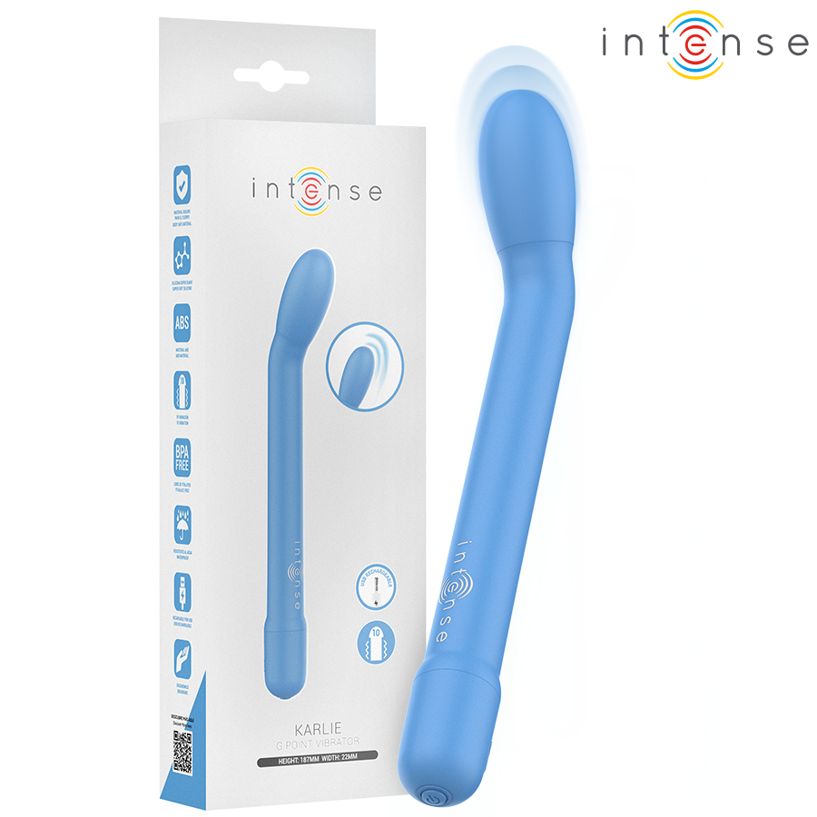 INTENSE - KARLIE RECHARGEABLE G-SPOT STIMULATOR BLUE - NOCTURNA DESIRES