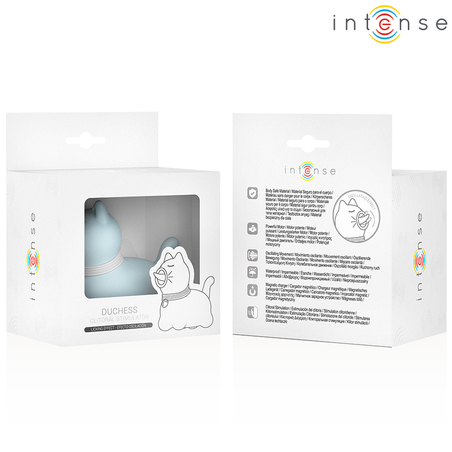 INTENSE - DUCHESS STIMULATOR WITH ROTATING TONGUE 360º BLUE - NOCTURNA DESIRES