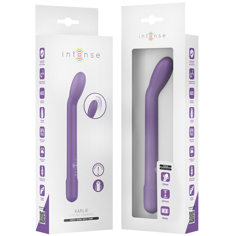 INTENSE - KARLIE RECHARGEABLE G-SPOT STIMULATOR PURPLE - NOCTURNA DESIRES