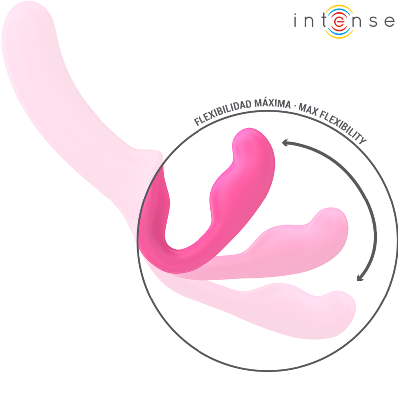 INTENSE - AMY DOUBLE VIBRATOR 20 CM PINK REMOTE CONTROL - NOCTURNA DESIRES