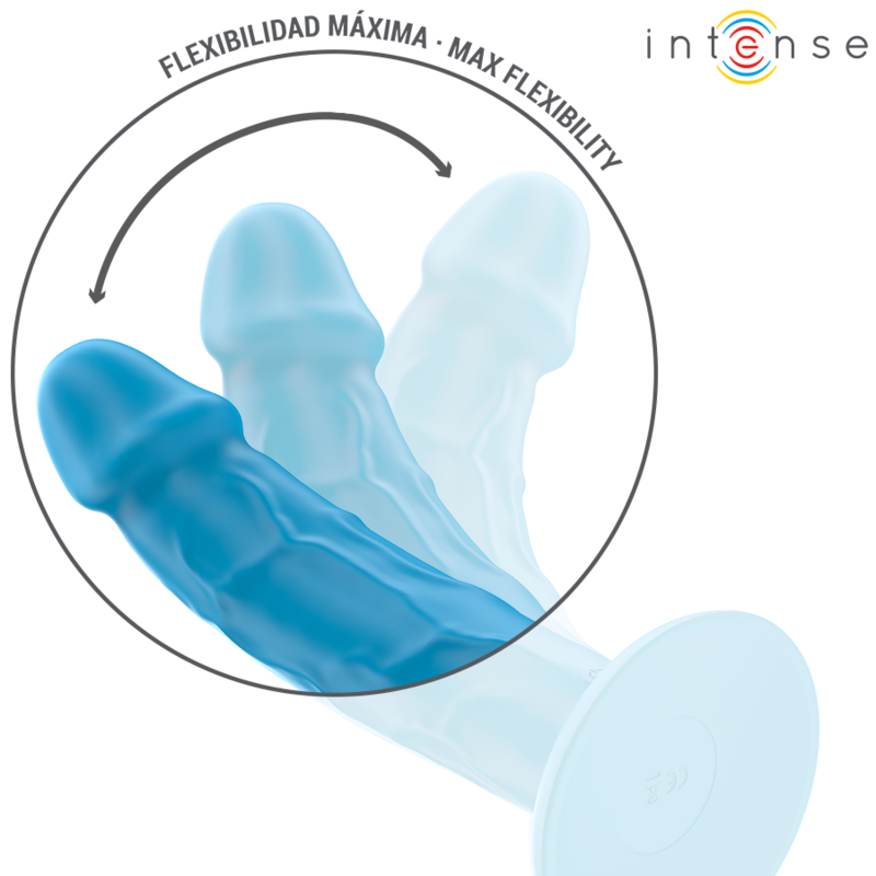 INTENSE - PHOEBE REALISTIC VIBRATOR 10 VIBRATIONS BLUE REMOTE CONTROL - NOCTURNA DESIRES