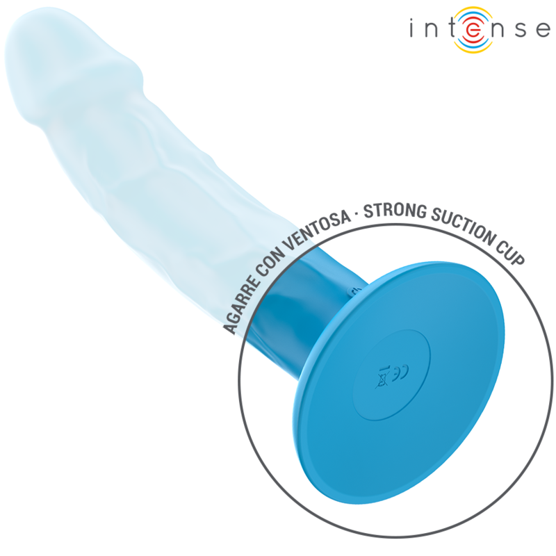 INTENSE - PHOEBE REALISTIC VIBRATOR 10 VIBRATIONS BLUE REMOTE CONTROL - NOCTURNA DESIRES