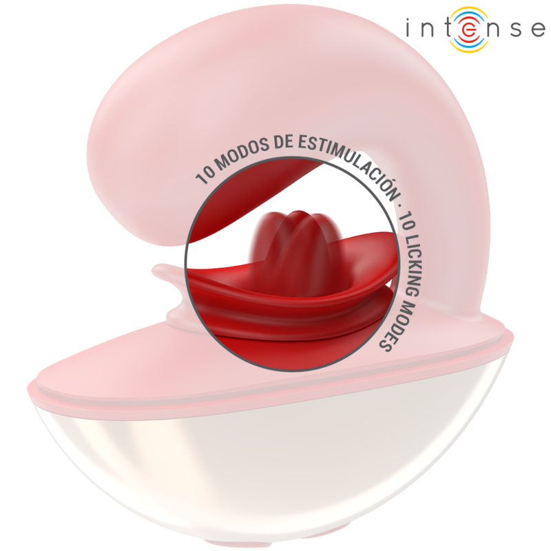INTENSE - MARIAH VIBRATOR & STIMULATOR IN U SHAPE 10 VIBRATIONS RED - NOCTURNA DESIRES