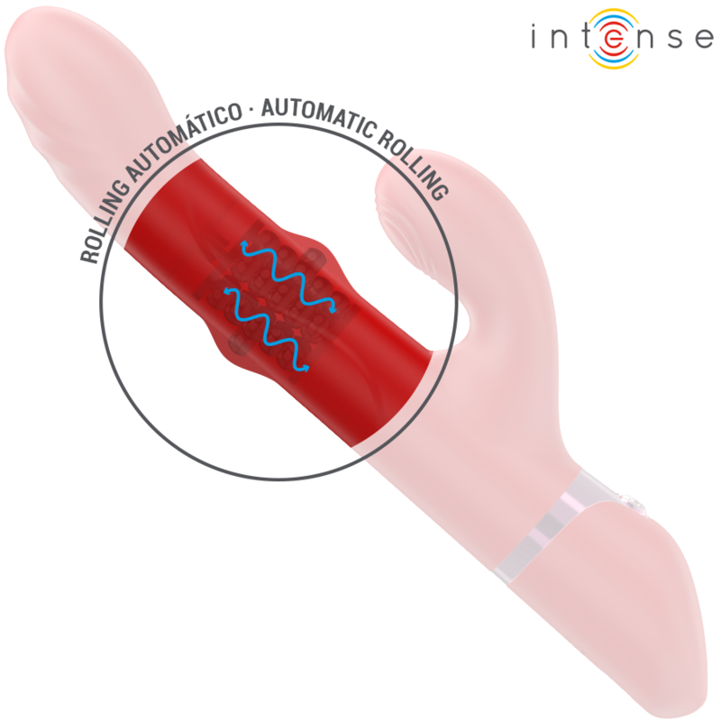 INTENSE - LELE MULTIFUNCTION VIBRATOR ROTATING & OSCILLATION & STIMULATION RED - NOCTURNA DESIRES