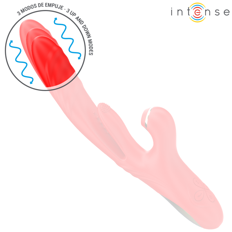 INTENSE - KAROL MULTIFUNCTION VIBRATOR THRUST & STIMULATION & STIMULATING WAVES RED - NOCTURNA DESIRES