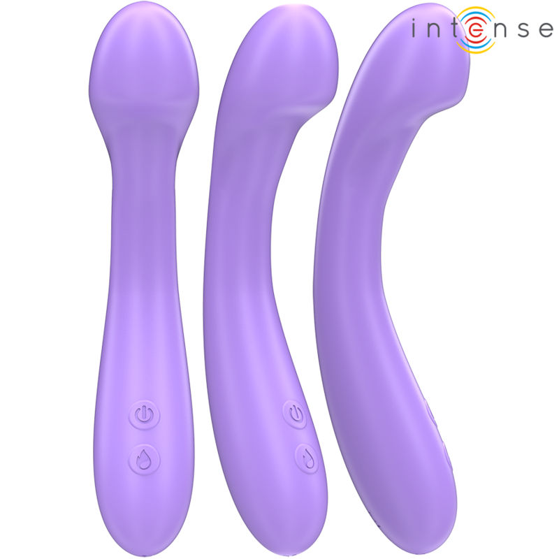 INTENSE - BECKY VIBRATOR 19 CM HEATABLE 7 VIBRATIONS PURPLE - NOCTURNA DESIRES