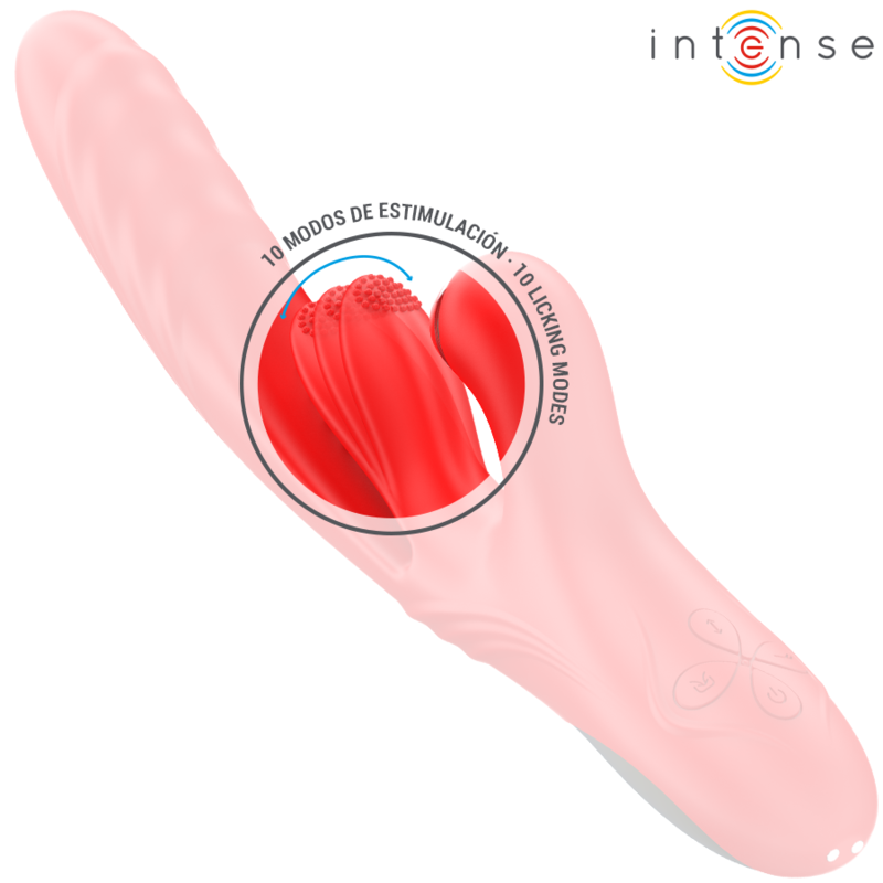 INTENSE - ROSALIA MULTIFUNCTION VIBRATOR 3 IN 1 RED - NOCTURNA DESIRES