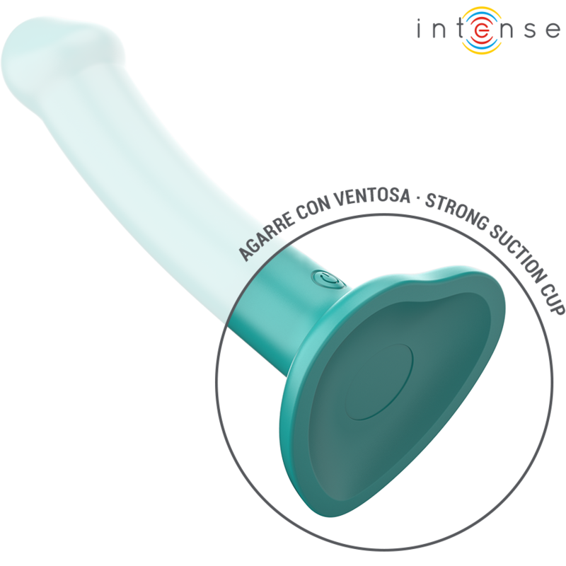 INTENSE - KATIE VIBRATOR WITH SUCTION CUP 10 VIBRATIONS BLUE REMOTE CONTROL - NOCTURNA DESIRES