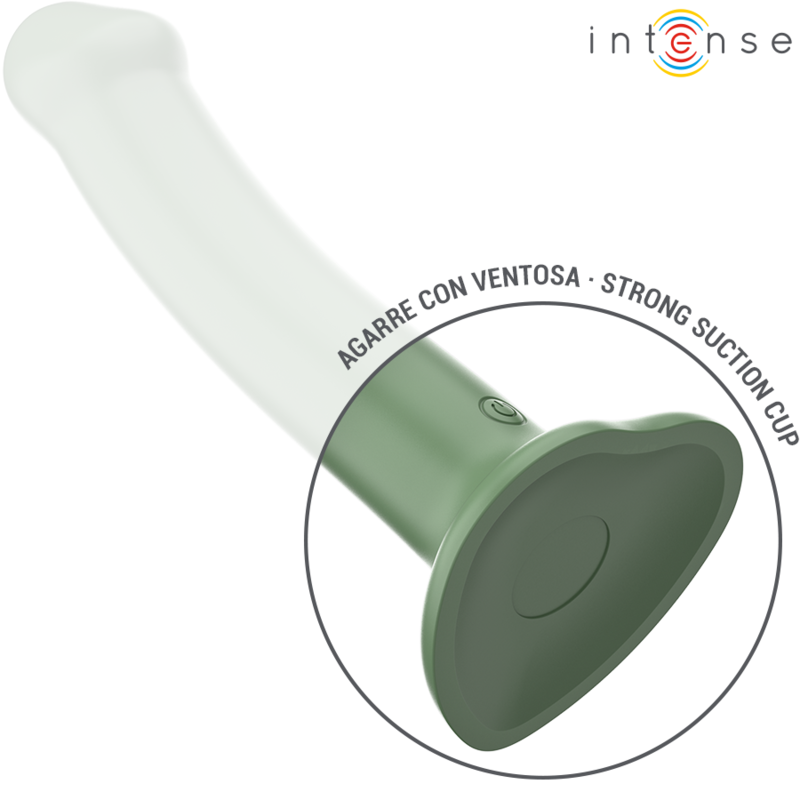 INTENSE - BECCA VIBRATOR WITH SUCTION CUP 10 VIBRATIONS GREEN REMOTE CONTROL - NOCTURNA DESIRES
