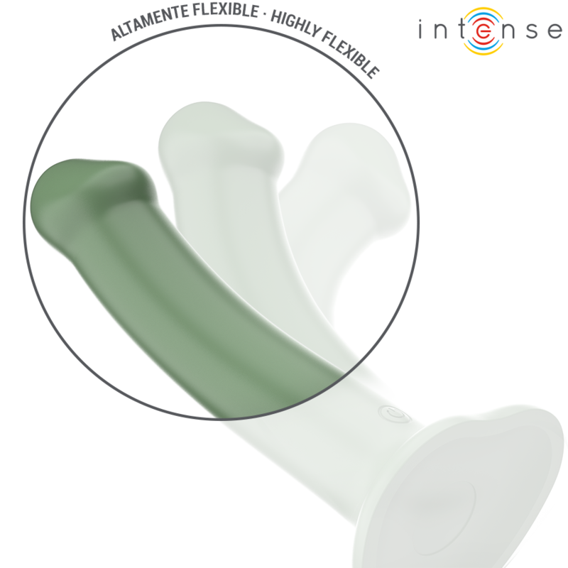 INTENSE - BECCA VIBRATOR WITH SUCTION CUP 10 VIBRATIONS GREEN REMOTE CONTROL - NOCTURNA DESIRES
