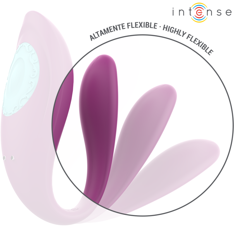 INTENSE - ANNIE U-SHAPED VIBRATOR AND STIMULATOR PURPLE REMOTE CONTROL - NOCTURNA DESIRES