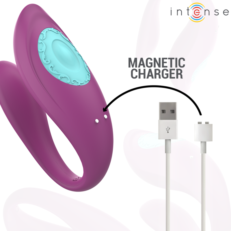 INTENSE - ANNIE U-SHAPED VIBRATOR AND STIMULATOR PURPLE REMOTE CONTROL - NOCTURNA DESIRES