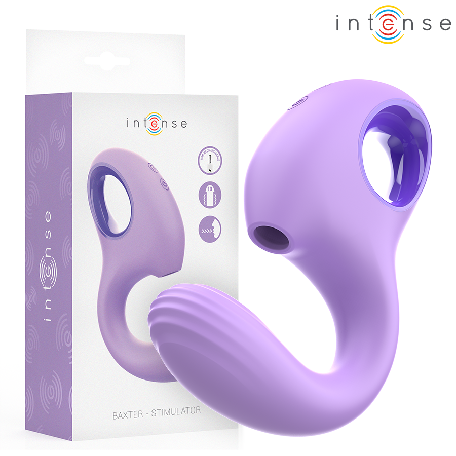 INTENSE - BAXTER VIBRATOR & STIMULATOR VIOLET - NOCTURNA DESIRES