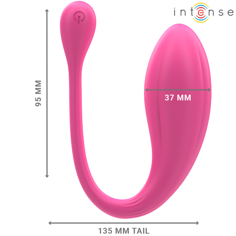 INTENSE - JANICE U VIBRATOR DOUBLE STIMULATION 10 VIBRATIONS PINK REMOTE CONTROL - NOCTURNA DESIRES