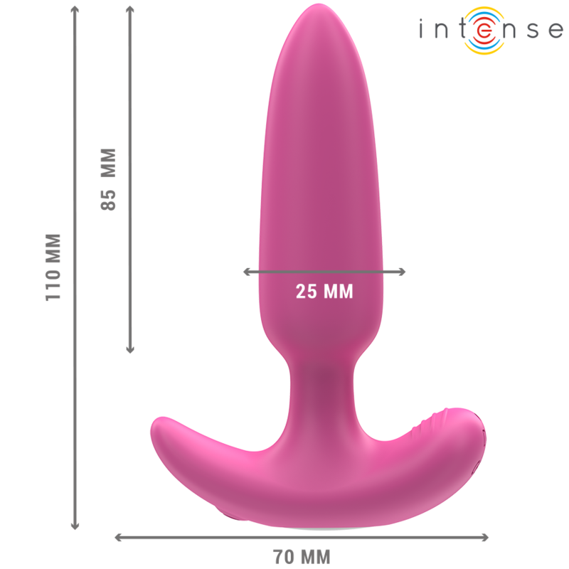 INTENSE - ROSS ANAL PLUG 10 VIBRATIONS PINK REMOTE CONTROL - NOCTURNA DESIRES