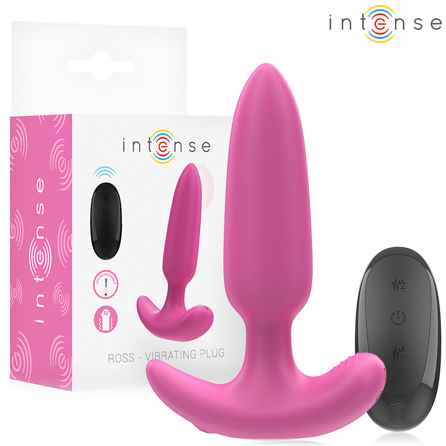 INTENSE - ROSS ANAL PLUG 10 VIBRATIONS PINK REMOTE CONTROL - NOCTURNA DESIRES