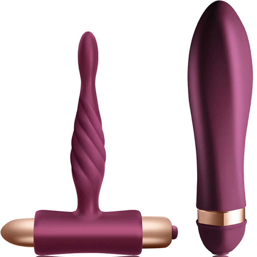 CLIMAXIMUM - DARE KIT TWISTED VIBRATOR + ANAL PLUG BEGINNER - NOCTURNA DESIRES