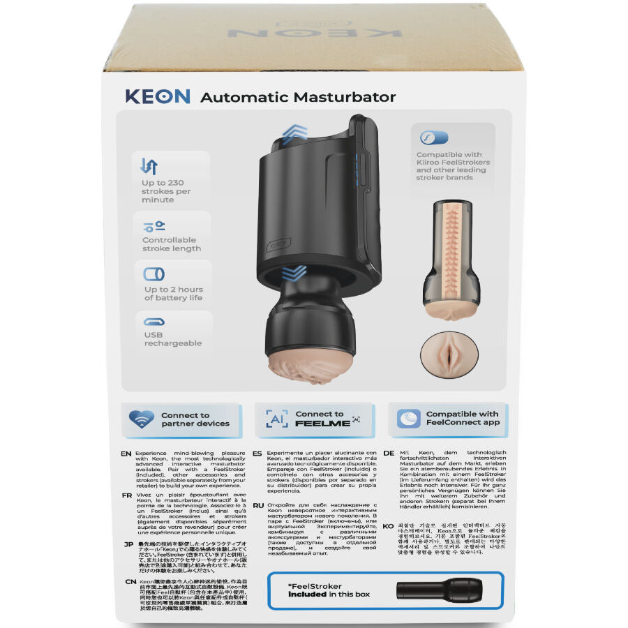 KIIROO - KEON WIFI COMBO AUTOMATIC MASTURBATOR + FEEL STROKER - NOCTURNA DESIRES