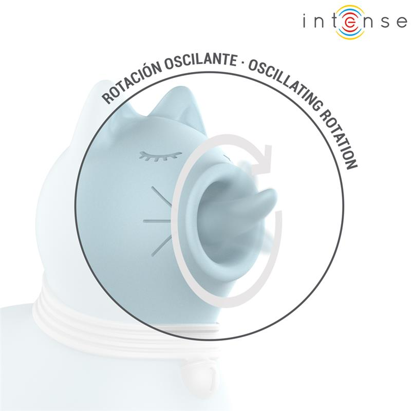INTENSE - DUCHESS STIMULATOR WITH ROTATING TONGUE 360º BLUE - NOCTURNA DESIRES