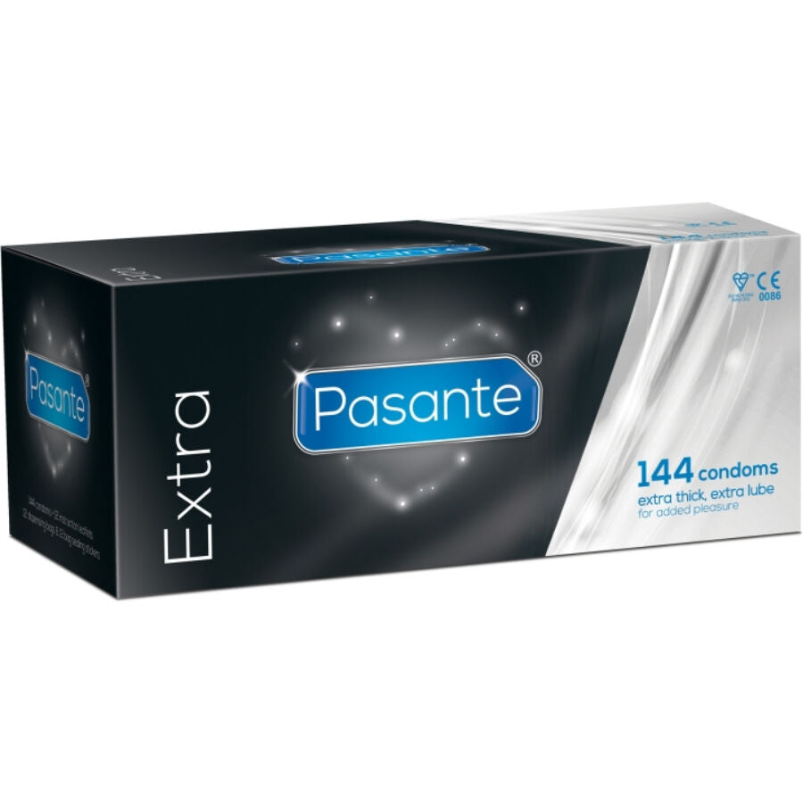 PASANTE - EXTRA THICK CONDOMS 144 UNITS - NOCTURNA DESIRES