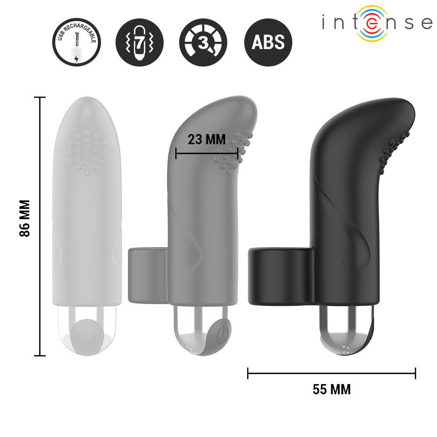 INTENSE - DAMIANO RECHARGEABLE FINGER STIMULATOR - NOCTURNA DESIRES