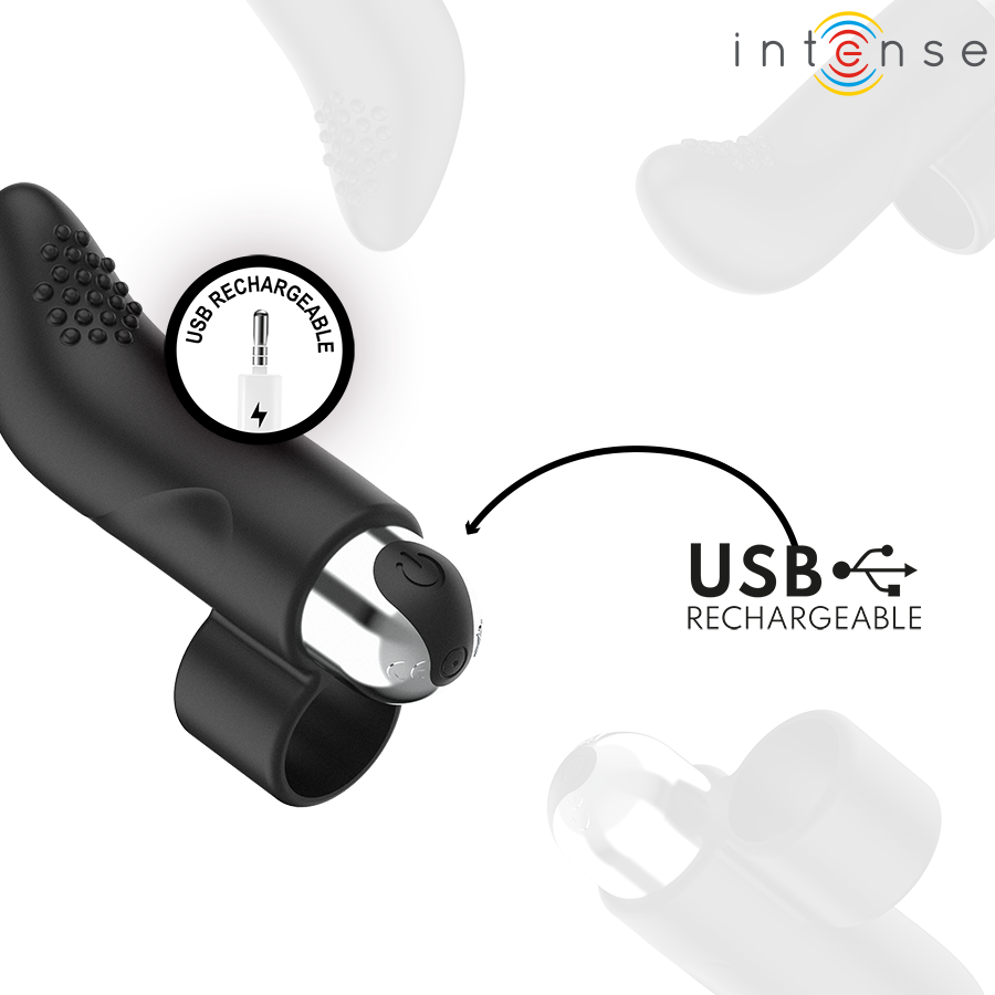 INTENSE - DAMIANO RECHARGEABLE FINGER STIMULATOR - NOCTURNA DESIRES