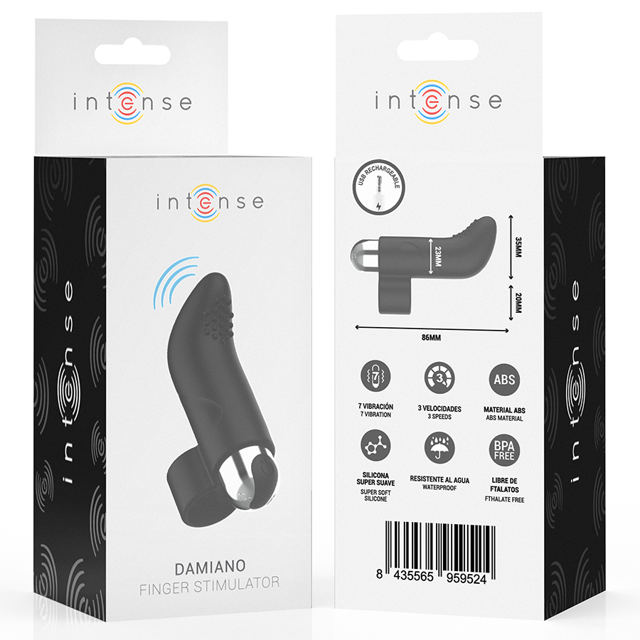 INTENSE - DAMIANO RECHARGEABLE FINGER STIMULATOR - NOCTURNA DESIRES