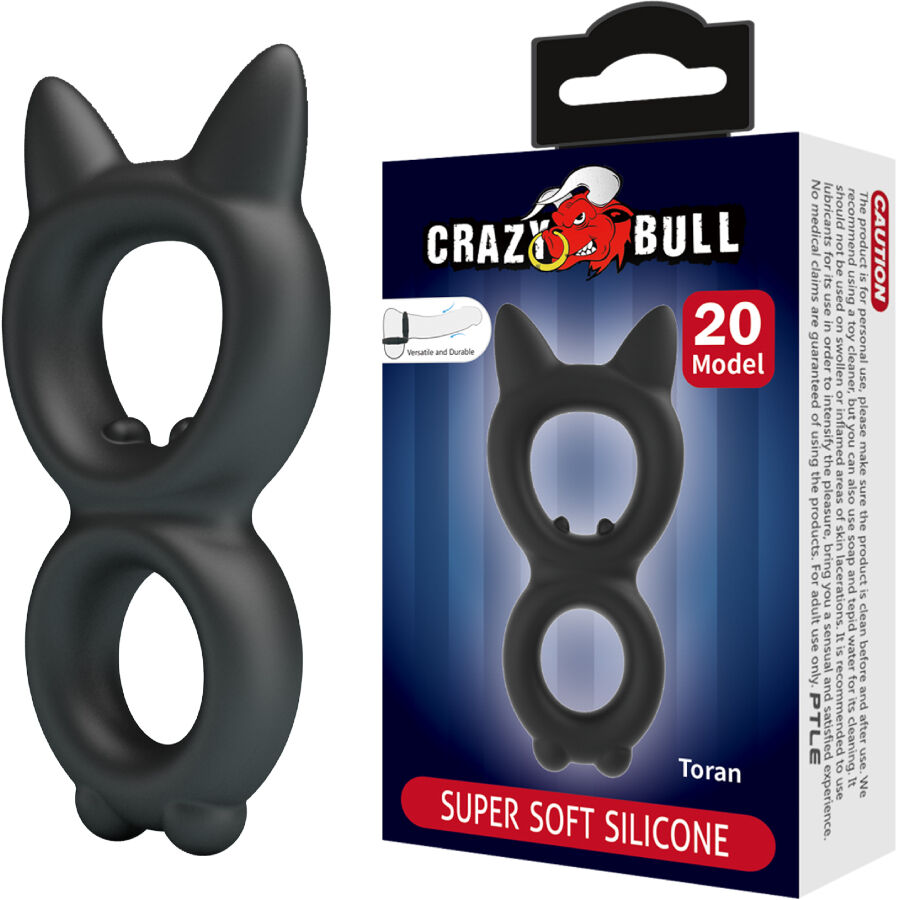 CRAZY BULL - TORAN DOUBLE SILICONE RING MODEL 20 - NOCTURNA DESIRES