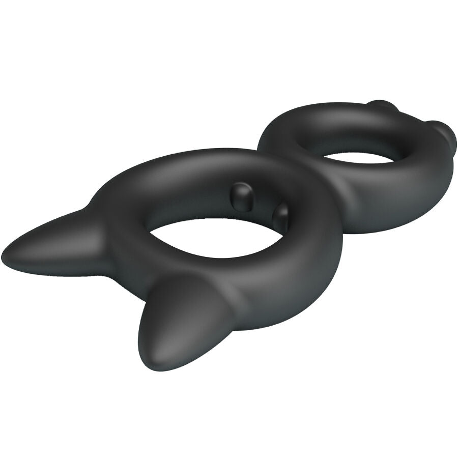 CRAZY BULL - TORAN DOUBLE SILICONE RING MODEL 20 - NOCTURNA DESIRES