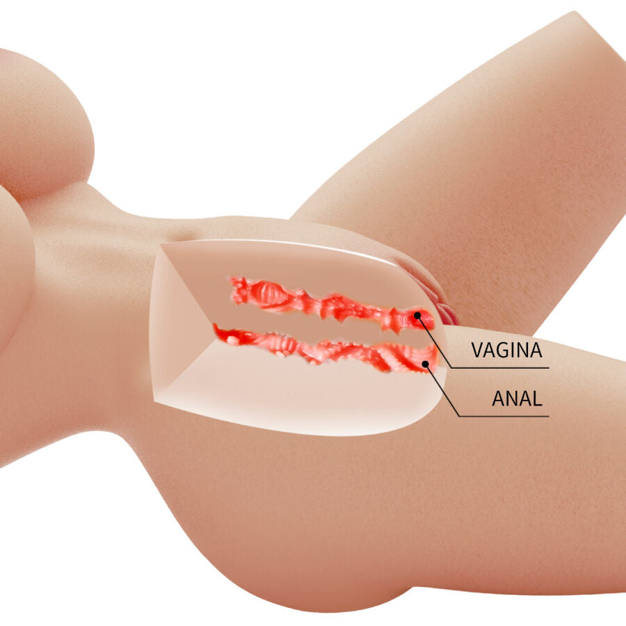 CRAZY BULL - LILY REALISTIC FEMALE TORSO VAGINA AND ANAL 4 KG - NOCTURNA DESIRES