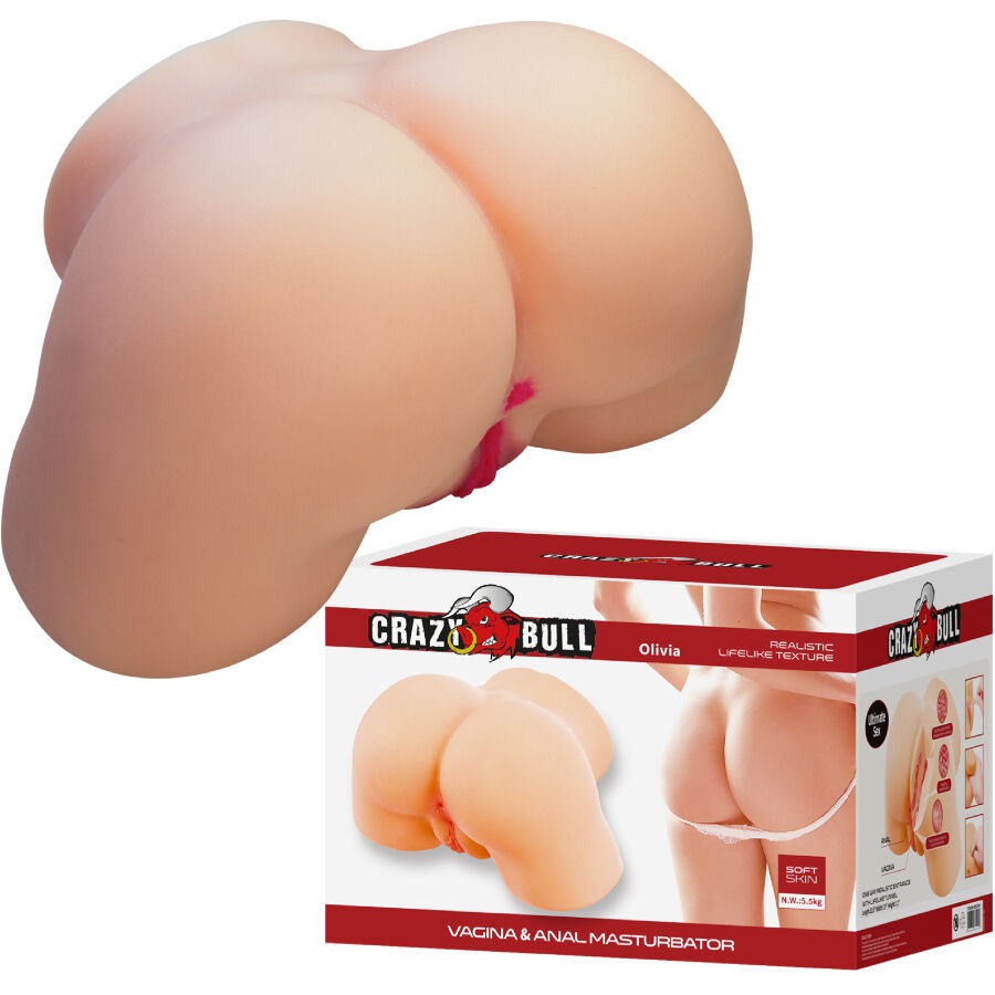 CRAZY BULL - OLIVIA REALISTIC FEMALE BUTT VAGINA AND ANAL 5.5 KG - NOCTURNA DESIRES
