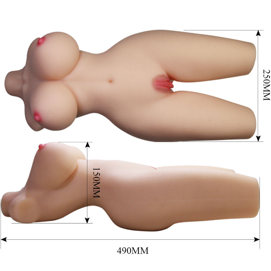 CRAZY BULL - TIFFANY REALISTIC FEMALE TORSO VAGINA AND ANAL 5.5 KG - NOCTURNA DESIRES